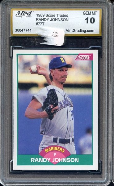 1989 SCORE TRADED 77T RANDY JOHNSON MGS 10