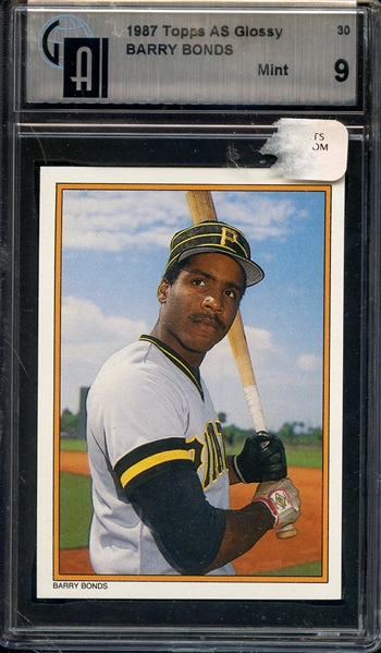 1987 TOPPS ALL STAR GLOSSY 30 BARRY BONDS GAI MINT 9