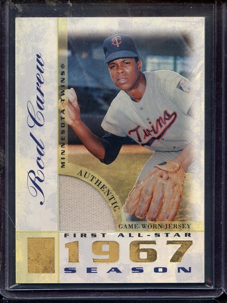 2003 TOPPS TRIBUTE ROD CAREW GAME USED JERSEY