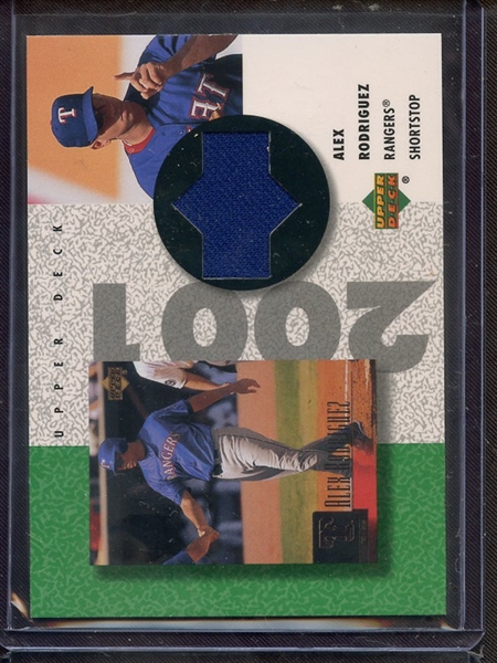 2002 UPPER DECK ALEX RODRIGUEZ GAME USED JERSEY