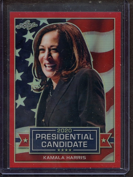 2019 LEAF 2020 PRESIDENTIAL CANDIDATES RED PRISMATIC KAMALA HARRIS 5/5