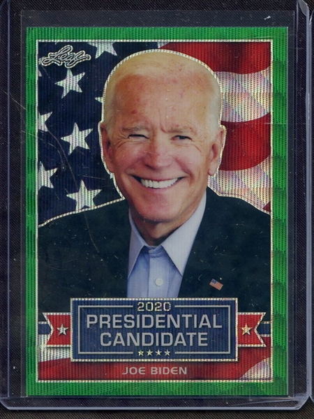 2019 LEAF 2020 PRESIDENTIAL CANDIDATES GREEN PRISMATIC WAVE JOE BIDEN 2/5