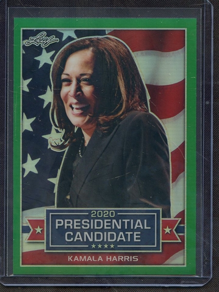 2019 LEAF 2020 PRESIDENTIAL CANDIDATES GREEN PRISMATIC KAMALA HARRIS 2/10