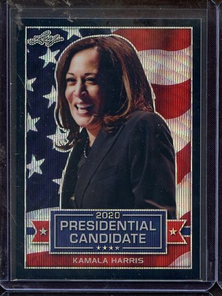 2019 LEAF 2020 PRESIDENTIAL CANDIDATES BLACK PRISMATIC WAVE KAMALA HARRIS 2/7