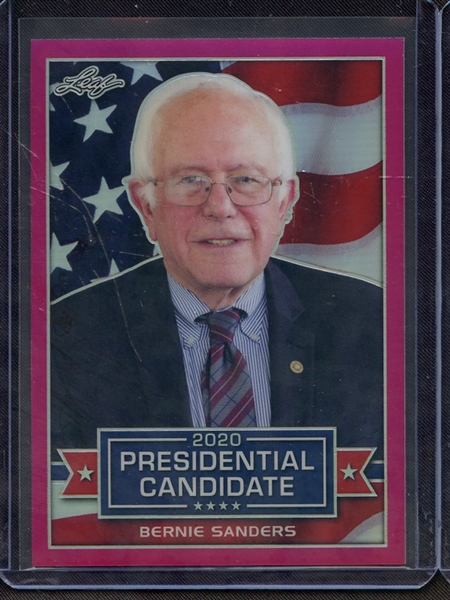 2019 LEAF 2020 PRESIDENTIAL CANDIDATES PINK PRISMATIC BERNIE SANDERS 5/20