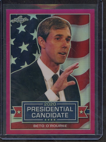 2019 LEAF 2020 PRESIDENTIAL CANDIDATES PINK PRISMATIC BETO O'ROURKE 5/20