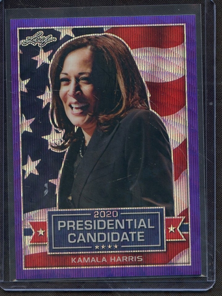 2019 LEAF 2020 PRESIDENTIAL CANDIDATES PURPLE PRISMATIC WAVE KAMALA HARRIS 10/15