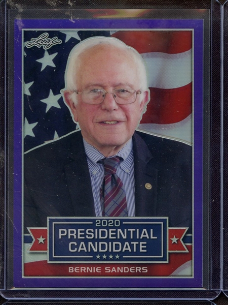 2019 LEAF 2020 PRESIDENTIAL CANDIDATES PURPLE PRISMATIC BERNIE SANDERS 8/25