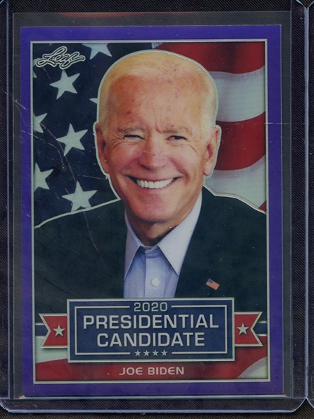 2019 LEAF 2020 PRESIDENTIAL CANDIDATES PURPLE PRISMATIC JOE BIDEN 8/25