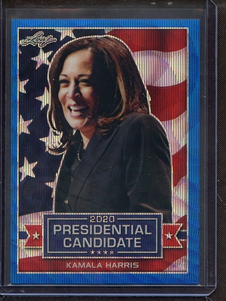 2019 LEAF 2020 PRESIDENTIAL CANDIDATES BLUE PRISMATIC WAVE KAMALA HARRIS 4/20