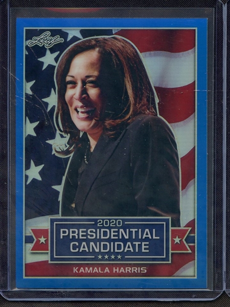 2019 LEAF 2020 PRESIDENTIAL CANDIDATES BLUE PRISMATIC KAMALA HARRIS 5/35