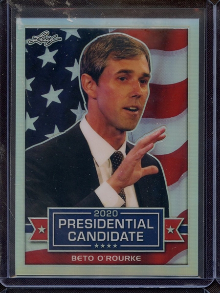 2019 LEAF 2020 PRESIDENTIAL CANDIDATES SILVER PRISMATIC BETO O'ROURKE