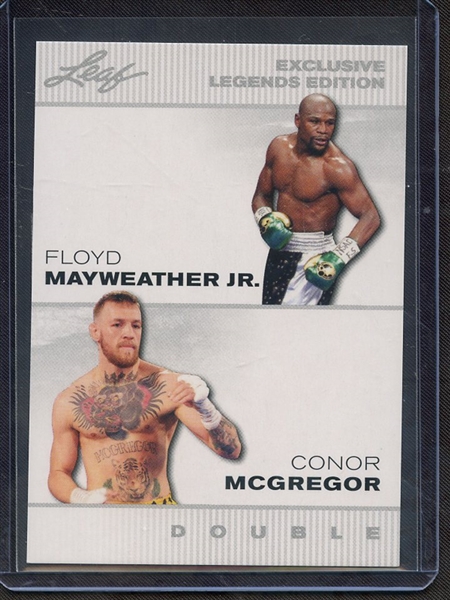 2023 LEAF ELE-08 FLOYD MAYWEATHER JR CONOR MCGREGOR