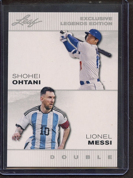 2023 LEAF ELE-006 SHOHEI OHTANI LIONEL MESSI