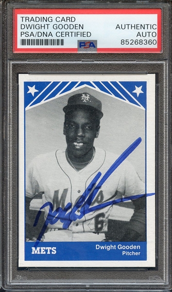 1983 TCMA LYNCHBURG METS SIGNED DWIGHT GOODEN PSA/DNA AUTO AUTHENTIC