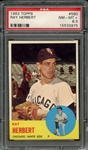 1963 TOPPS 560 RAY HERBERT PSA NM-MT+ 8.5