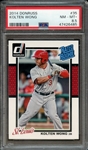 2014 DONRUSS 35 KOLTEN WONG PSA NM-MT+ 8.5