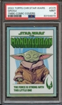 2022 TOPPS CHROME STAR WARS THE MANDALORIAN BESKAR EDITION CHROME COMIC COVERS CC5 GROGU TMBE-COMIC COVERS PSA MINT 9