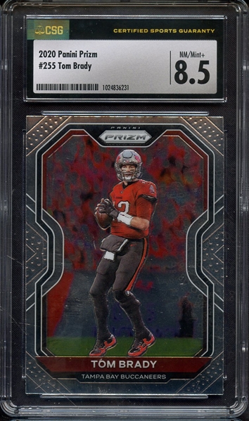 2020 PANINI PRIZM 255 TOM BRADY CSG NM-MT+ 8.5