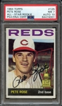 1964 TOPPS 125 SIGNED PETE ROSE PSA NM 7 PSA/DNA AUTO 10