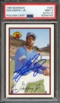 1989 BOWMAN 220 SIGNED KEN GRIFFEY JR PSA MINT 9 PSA/DNA AUTO 10