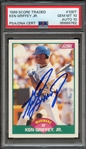 1989 SCORE TRADED 100T SIGNEE KEN GRIFFEY JR PSA GEM MT 10 PSA/DNA AUTO 10