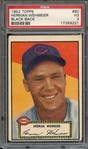 1952 TOPPS 80 BLACK BACK HERMAN WEHMEIER PSA VG 3