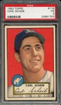 1952 TOPPS 116 CARL SCHEIB PSA VG 3