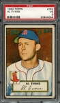 1952 TOPPS 152 AL EVANS PSA VG 3