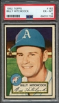 1952 TOPPS 182 BILLY HITCHCOCK PSA EX-MT 6