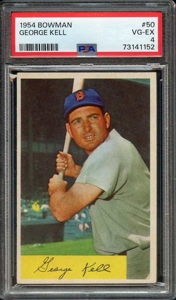 1954 BOWMAN 50 GEORGE KELL PSA VG-EX 4