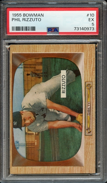 1955 BOWMAN 10 PHIL RIZZUTO PSA EX 5