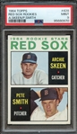 1964 TOPPS 428 A.SKEEN/P.SMITH RED SOX ROOKIES PSA MINT 9