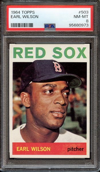 1964 TOPPS 503 EARL WILSON PSA NM-MT 8