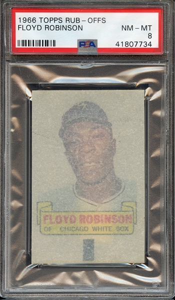 1966 TOPPS RUB-OFFS  FLOYD ROBINSON PSA NM-MT 8