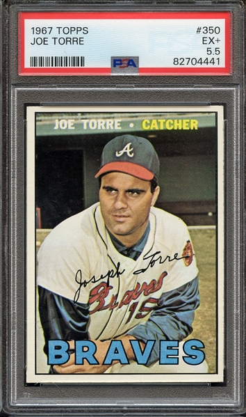 1967 TOPPS 350 JOE TORRE PSA EX+ 5.5