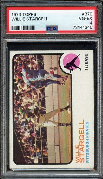 1973 TOPPS 370 WILLIE STARGELL PSA VG-EX 4