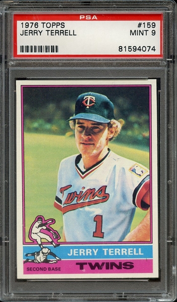 1976 TOPPS 159 JERRY TERRELL PSA MINT 9