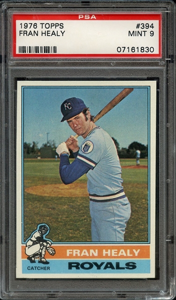 1976 TOPPS 394 FRAN HEALY PSA MINT 9