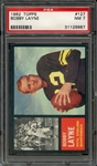 1962 TOPPS 127 BOBBY LAYNE PSA NM 7