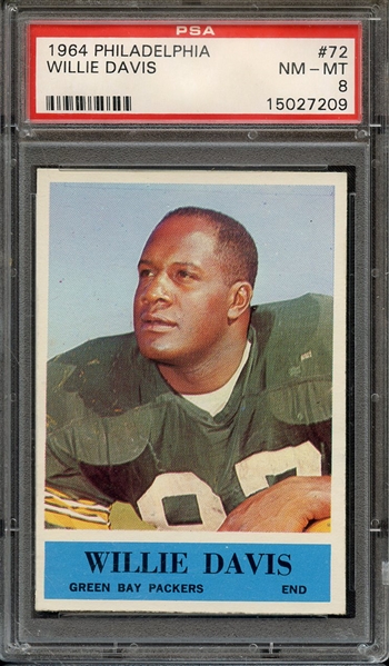 1964 PHILADELPHIA 72 WILLIE DAVIS PSA NM-MT 8