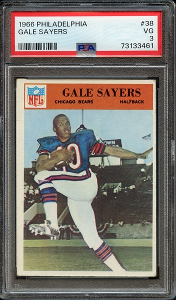 1966 PHILADELPHIA 38 GALE SAYERS PSA VG 3