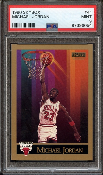 1990 SKYBOX 41 MICHAEL JORDAN PSA MINT 9