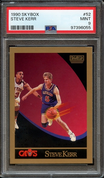 1990 SKYBOX 52 STEVE KERR PSA MINT 9