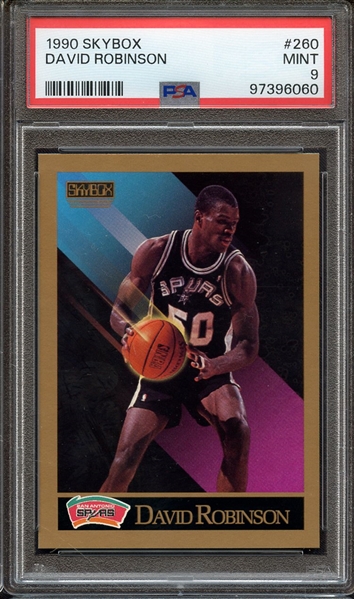 1990 SKYBOX 260 DAVID ROBINSON PSA MINT 9