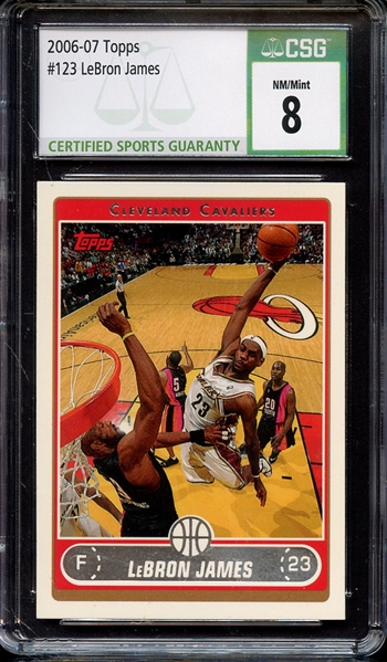 2006 TOPPS 123 LEBRON JAMES CSG NM-MT 8