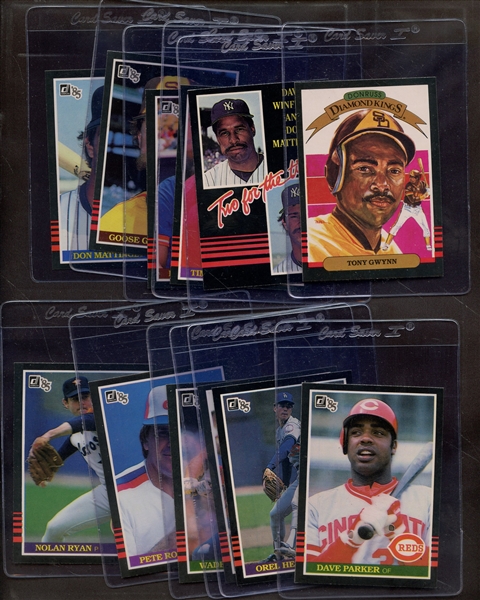 (12) 1985 DONRUSS HOF & STAR LOT W/RYAN BRETT BOGGS WINFIELD/MATTINGLY