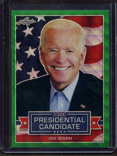 2019 LEAF 2020 PRESIDENTIAL CANDIDATE PRISMATIC WAVE GREEN JOE BIDEN 3/5