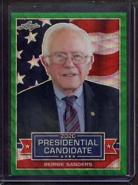 2019 LEAF 2020 PRESIDENTIAL CANDIDATE PRISMATIC WAVE GREEN BERNIE SANDERS 3/5