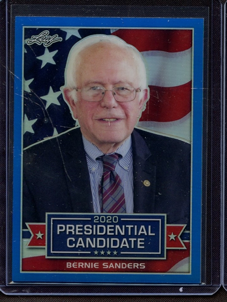 2019 LEAF 2020 PRESIDENTIAL CANDIDATE PRISMATIC BLUE BERNIE SANDERS 1/35